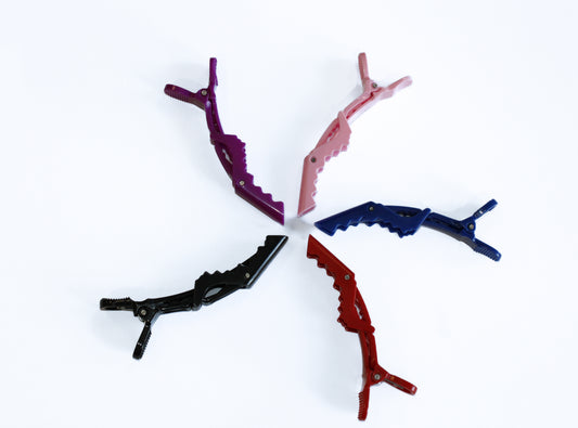 Pinces Crocodile - Plastique (Paquet de 5)